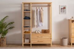 Ranch Open Kledingkast met 2 Lades