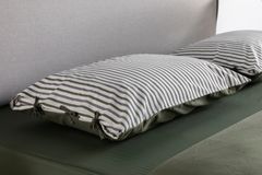 Luna Cosy Dubbelzijdige Beddengoedset, 3 Stuks, 200x220 cm, Kaki