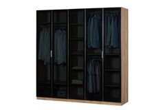 Ety Glazen Kledingkast met 5 Deuren