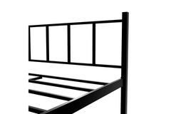 Kimmy Double Bed, 140 x 200 cm, Black