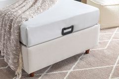 Luna Arche Boxspring Set, 90x190 cm, Creme