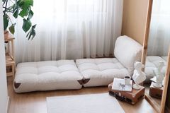 Junia Fold Opvouwbaar Vloerkussen, Creme