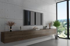 Southern TV Unit, 270 cm, Walnut