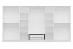 Medway Kledingkast met 8 Deuren en 2 Lades, Wit