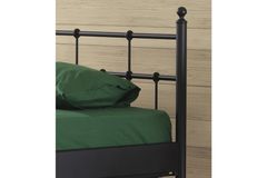 Lalas Metalen Bedframe, 90x200 cm, Zwart