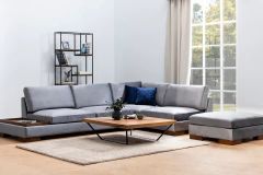Tulip Hoekbank Rechts, Donkergrijs (Zonder pouf)