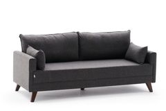 Bella Soft 3-Zitsbank, Antraciet