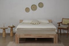 Berlin King Size Bed, 150 x 200 cm, Natural