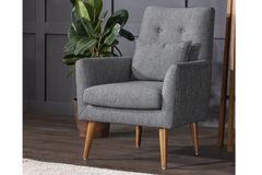 Zeny Fauteuil, Donkergrijs