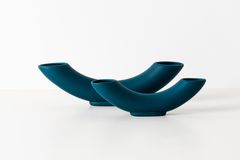 Buccina Duo Vase, Green