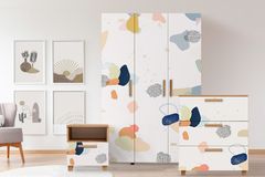 Leva Pied Ladekast, Pijnboom en Wit