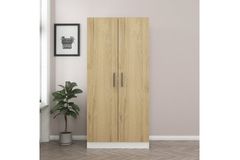 Medway Itz Kledingkast met 2 Deuren, 190 cm, Walnoot