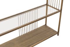 Stream Boekenkast, 120 cm, Messing