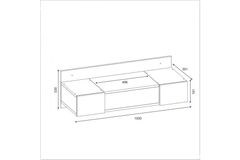 Arnetti Massarosa Make-up Tafel, Wit