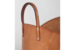Sohomanje Leather Basket, Brown