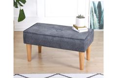 Square Hockerbank, Grijs