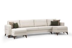 Kristal Hoekbank, Beige
