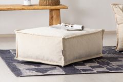 Notre Fauteuil met Hocker, Beige