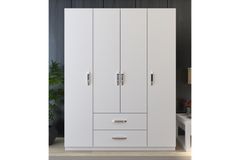 Smartline Kledingkast met 4 Deuren en 2 Lades