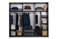 Zeta Kledingkast met 6 Deuren