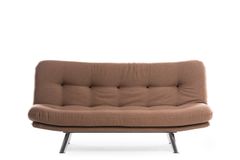 Pafu Hippo Linnen 3-Zitsbank Met Bed Functie, Lichtbruin