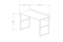 Doa Study Desk, Walnut