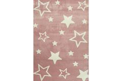 Vauxhall Star Children Rug, 120 x 180 cm, Pink & White