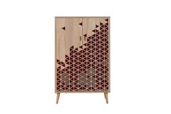 City Tall Sideboard, Red