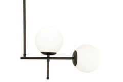 Apliqa Gael Vier Kroonluchter, Zwart