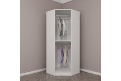 Medway Tideway Hoekkledingkast, Wit en Zwart