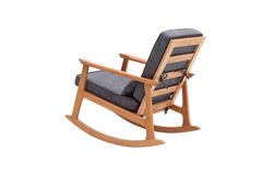 Asien Scandinavische Schommelstoel, Antraciet en Natuurlijke Kleur