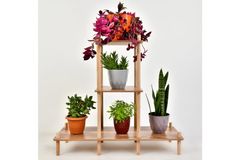 Prado Wooden Plant Stand, 82 cm