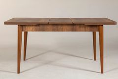 Vina 4-6 Seat Extendable Dining Table, Dark Wood