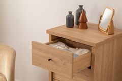 Luna Pandia Hoge Ladekast, Eik