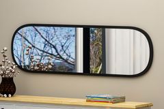 Mone Ceos Decoratieve Halspiegel, Zwart