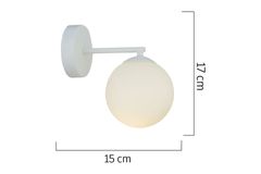 Apliqa Sidra Wandlamp, Wit