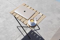 Bino Opklapbare Tuintafel, Creme