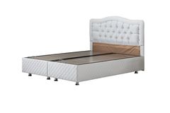 Şah New Box En Hoofdbord, Wit, 120X200