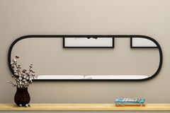 Mone Ceos Decoratieve Halspiegel, Zwart