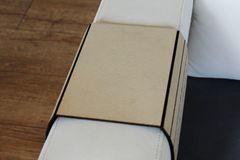Elbow Sofa Arm Tray, Cream