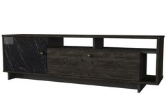 Artem TV Unit, 140 cm, Walnut & Black