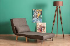 Pafu Folde Opklapbare Fauteuil, Donkergrijs
