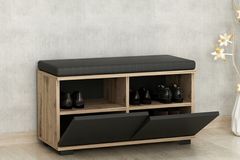 Medway Drago Schoenenkast & Kruk, Zwart