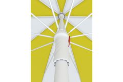 Tevalli Parasol's Luxury Beach Umbrella, Yellow & White