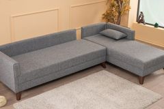 Bella Soft Hoekbank Links, Grijs