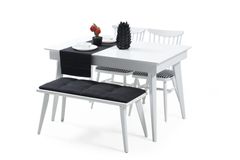Solo 4 - 6 Seat Extendable Dining Table, White