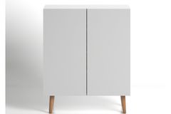 Luce Cabinet, White & Oak