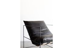 Sohomanje Franklin Echtleren Fauteuil, Zwart