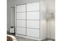 Medway Tideway Kledingkast met Schuifdeuren, 210 cm, Wit