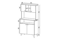 Salina Multifunctionele Keukenkast
